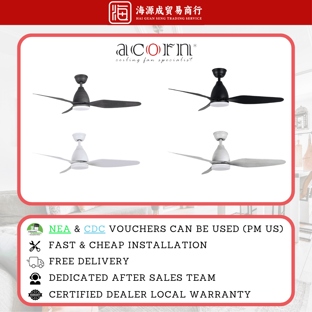 Acorn, Acorn DC-325 Ceiling Fan, DC motor, Climate Voucher eligible, Singapore