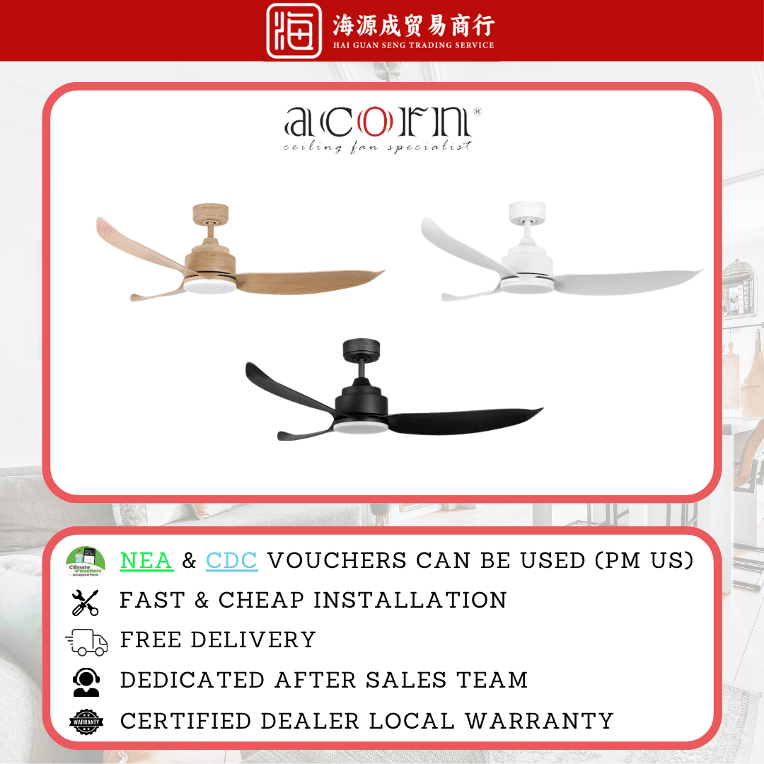 Acorn, Acorn DC-356 Ceiling Fan, DC motor, Climate Voucher eligible, Singapore