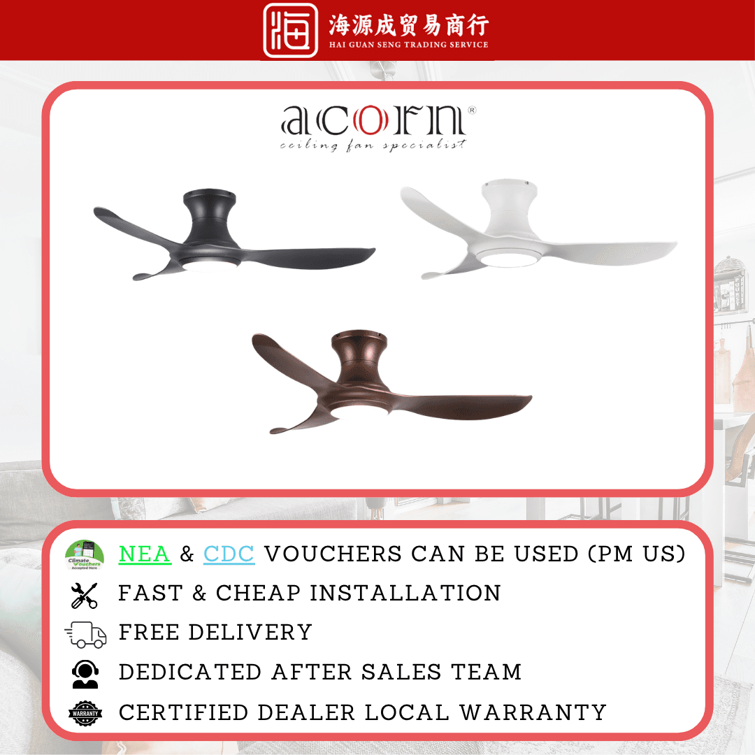 Acorn, Acorn DC-368H Ceiling Fan, DC motor, Climate Voucher eligible, Singapore