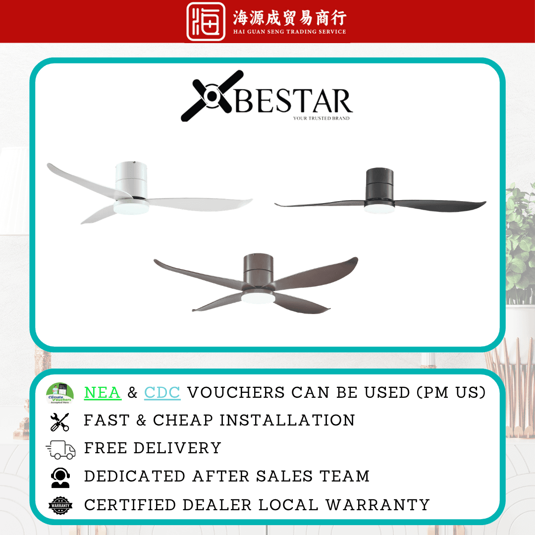 Bestar, Bestar Falcon DC Ceiling Fan, DC motor, Climate Voucher eligible, Singapore