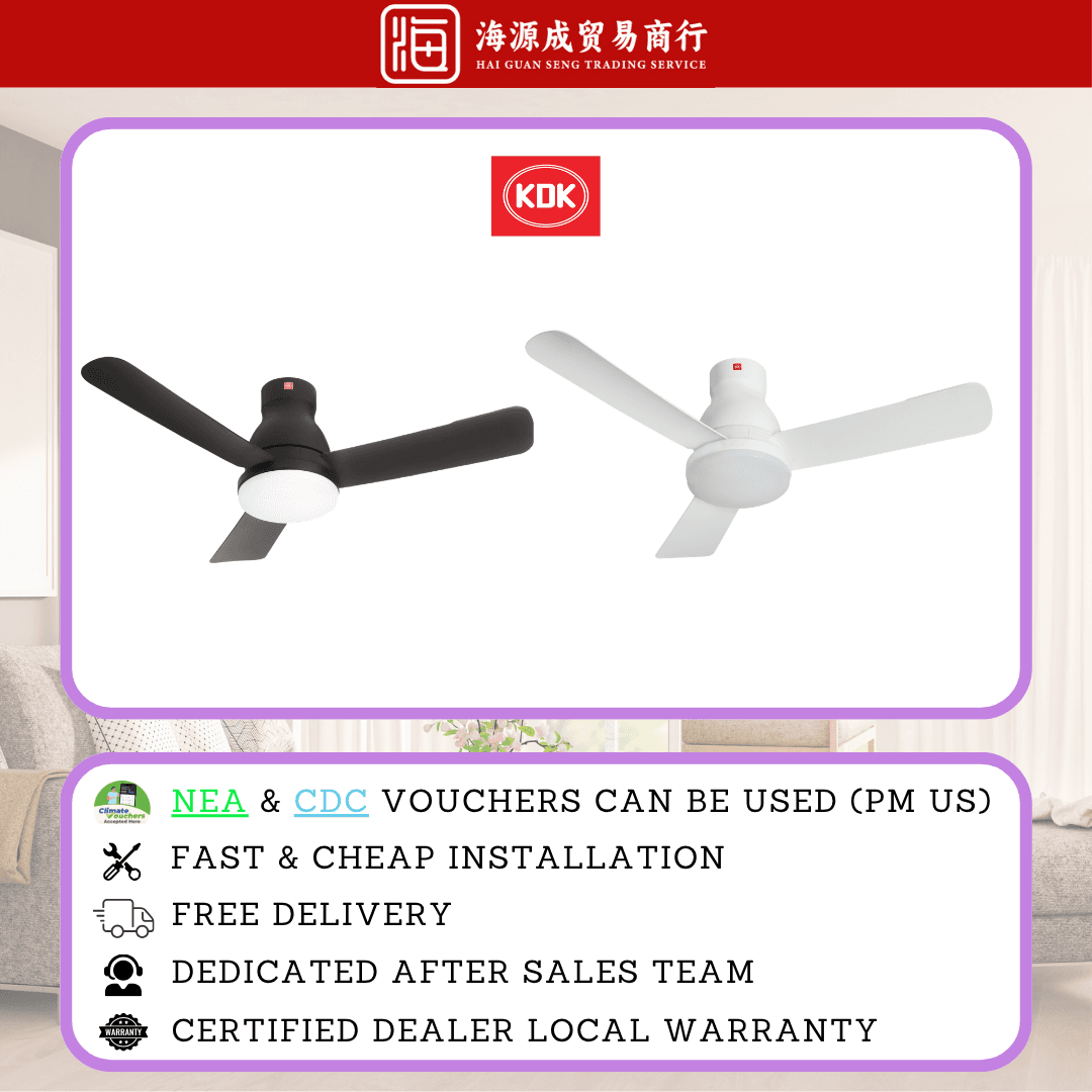 KDK, KDK U48FP DC Ceiling Fan, DC motor, 48", Climate Voucher eligible, Singapore